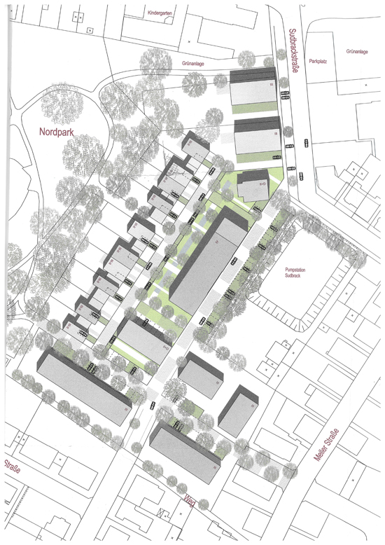 Planung eines Quartiers am Nordpark